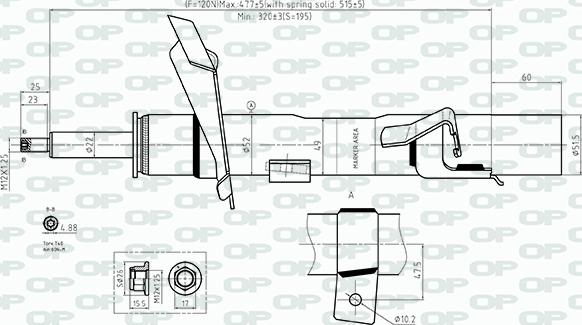 Open Parts SAB8561.31 - Амортизатор autozip.com.ua