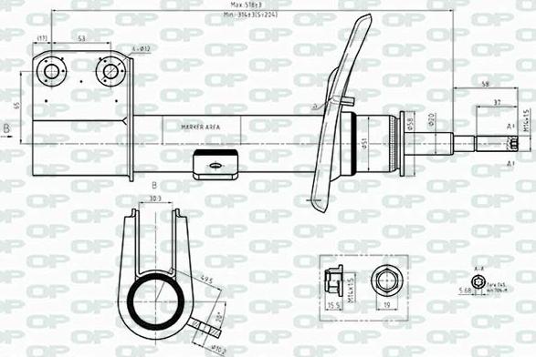 Open Parts SAB8506.31 - Амортизатор autozip.com.ua