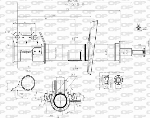 Open Parts SAB8501.31 - Амортизатор autozip.com.ua