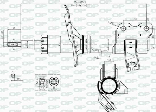 Open Parts SAB8508.32 - Амортизатор autozip.com.ua