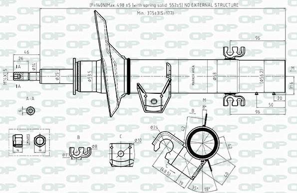 Open Parts SAB8514.31 - Амортизатор autozip.com.ua