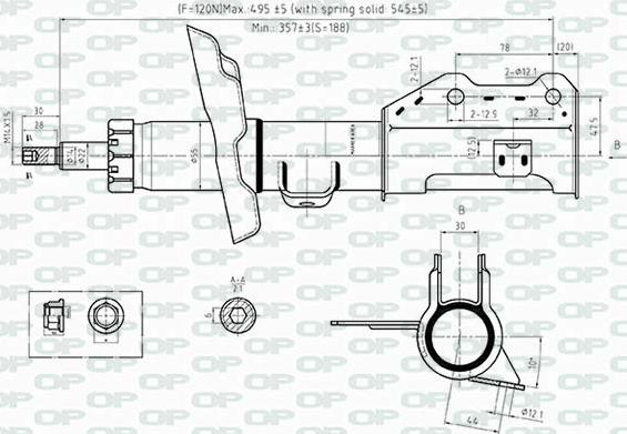 Open Parts SAB8518.31 - Амортизатор autozip.com.ua