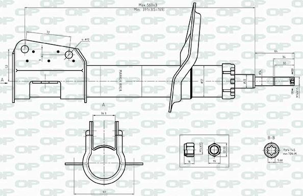 Open Parts SAB8513.31 - Амортизатор autozip.com.ua