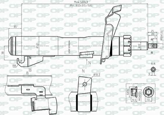 Open Parts SAB8512.31 - Амортизатор autozip.com.ua