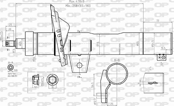 Open Parts SAB8589.31 - Амортизатор autozip.com.ua