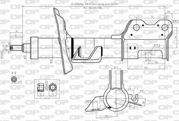 Open Parts SAB8586.31 - Амортизатор autozip.com.ua