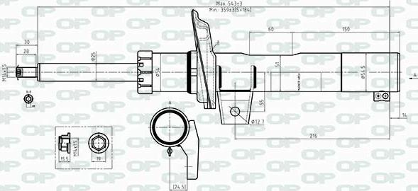 Open Parts SAB8534.31 - Амортизатор autozip.com.ua