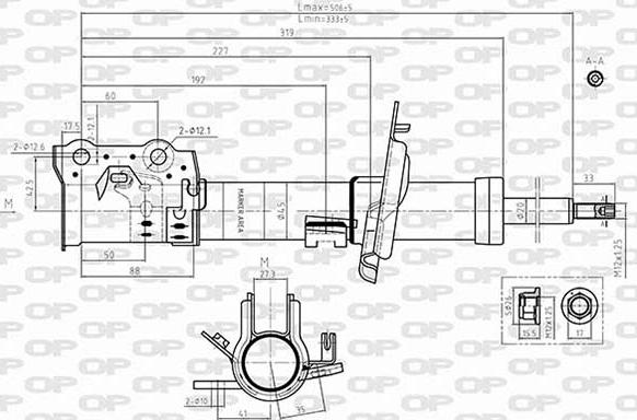 Open Parts SAB8645.31 - Амортизатор autozip.com.ua