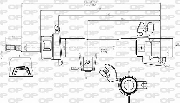 Open Parts SAB8650.31 - Амортизатор autozip.com.ua