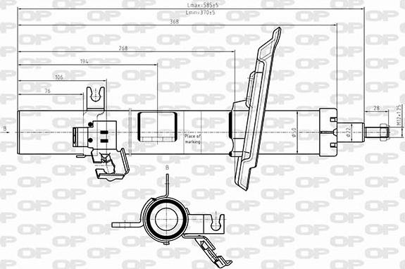 Open Parts SAB8624.31 - Амортизатор autozip.com.ua