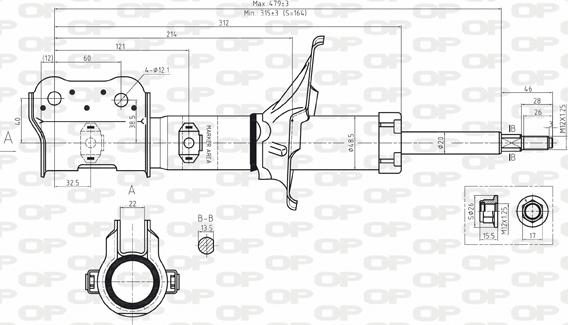 Open Parts SAB8098.31 - Амортизатор autozip.com.ua
