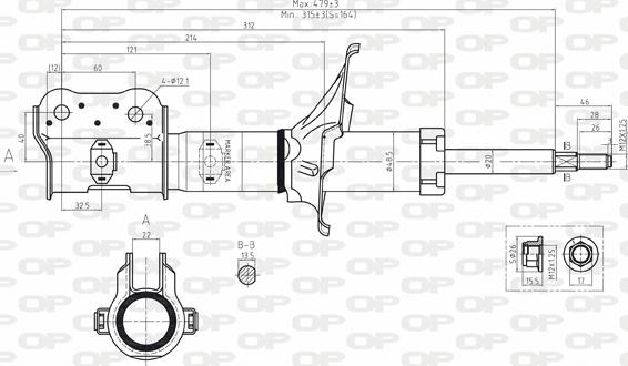 Open Parts SAB8097.31 - Амортизатор autozip.com.ua