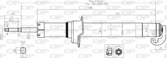 Open Parts SAB8046.31 - Амортизатор autozip.com.ua