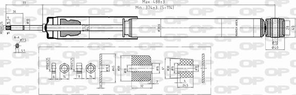 Open Parts SAB8042.32 - Амортизатор autozip.com.ua