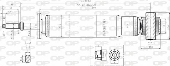 Open Parts SAB8047.32 - Амортизатор autozip.com.ua