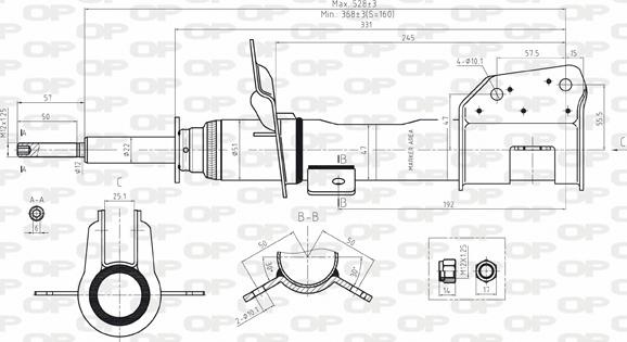 Open Parts SAB8050.31 - Амортизатор autozip.com.ua