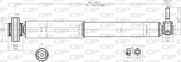 Open Parts SAB8057.32 - Амортизатор autozip.com.ua