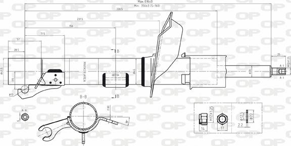 Open Parts SAB8060.31 - Амортизатор autozip.com.ua