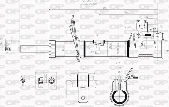 Open Parts SAB8009.31 - Амортизатор autozip.com.ua