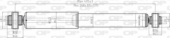 Open Parts SAB8004.32 - Амортизатор autozip.com.ua