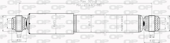 Open Parts SAB8007.32 - Амортизатор autozip.com.ua