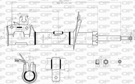 Open Parts SAB8010.31 - Амортизатор autozip.com.ua