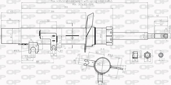 Open Parts SAB8011.31 - Амортизатор autozip.com.ua