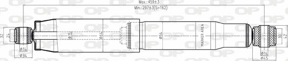 Open Parts SAB8018.32 - Амортизатор autozip.com.ua