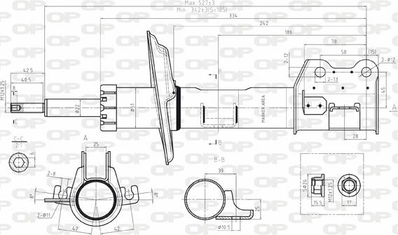 Open Parts SAB8080.31 - Амортизатор autozip.com.ua