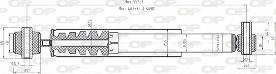 Open Parts SAB8081.32 - Амортизатор autozip.com.ua