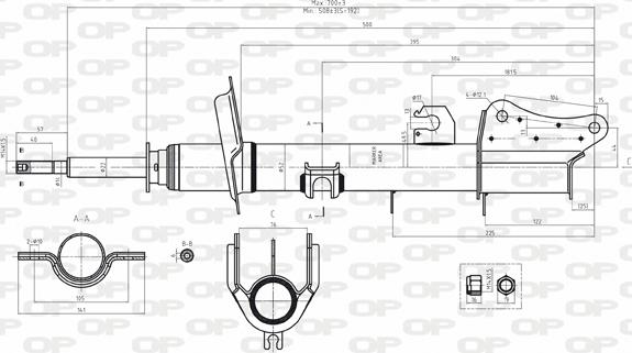 Open Parts SAB8034.32 - Амортизатор autozip.com.ua