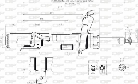 Open Parts SAB8038.31 - Амортизатор autozip.com.ua