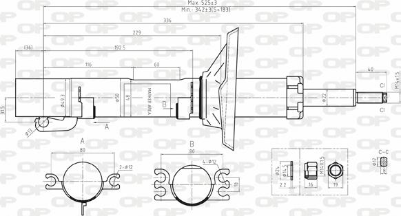 Open Parts SAB8024.31 - Амортизатор autozip.com.ua