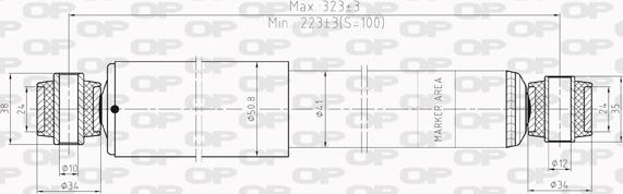 Open Parts SAB8020.32 - Амортизатор autozip.com.ua