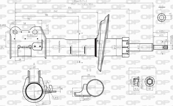 Open Parts SAB8022.31 - Амортизатор autozip.com.ua