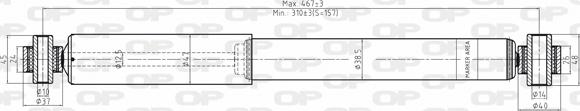 Open Parts SAB8027.32 - Амортизатор autozip.com.ua