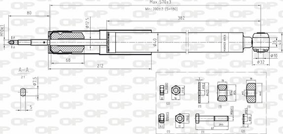 Open Parts SAB8076.32 - Амортизатор autozip.com.ua