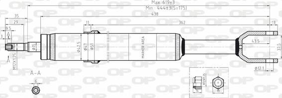 Open Parts SAB8070.31 - Амортизатор autozip.com.ua