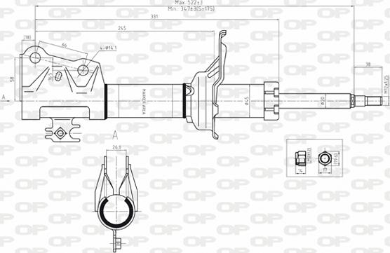 Open Parts SAB8077.31 - Амортизатор autozip.com.ua