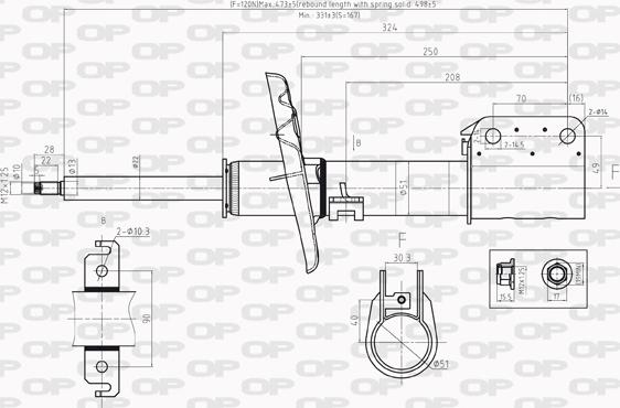 Open Parts SAB8196.31 - Амортизатор autozip.com.ua