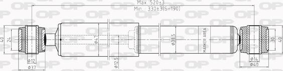 Open Parts SAB8198.32 - Амортизатор autozip.com.ua