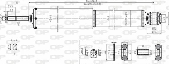 Open Parts SAB8146.31 - Амортизатор autozip.com.ua