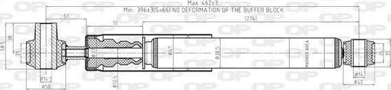 Open Parts SAB8156.32 - Амортизатор autozip.com.ua