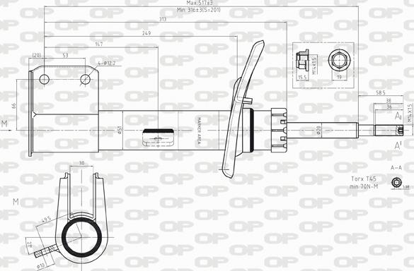 Open Parts SAB8151.31 - Амортизатор autozip.com.ua