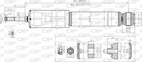 Open Parts SAB8153.32 - Амортизатор autozip.com.ua