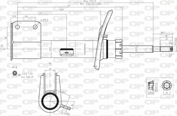 Open Parts SAB8152.31 - Амортизатор autozip.com.ua