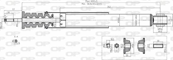 Open Parts SAB8168.32 - Амортизатор autozip.com.ua