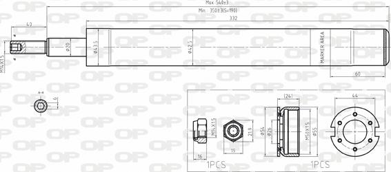 Open Parts SAB8163.11 - Амортизатор autozip.com.ua