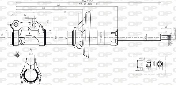 Open Parts SAB8167.31 - Амортизатор autozip.com.ua