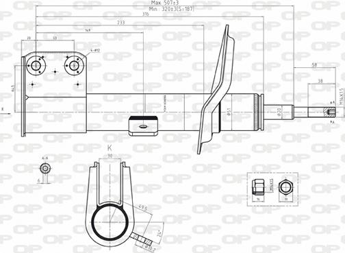 Open Parts SAB8105.31 - Амортизатор autozip.com.ua